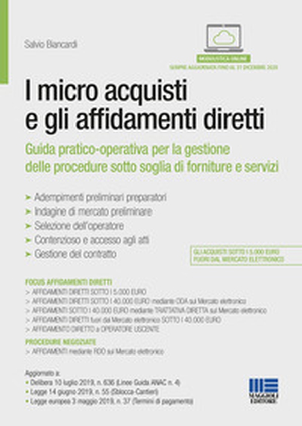 I micro acquisti e gli affidamenti diretti - Librerie.coop I micro acquisti e gli affidamenti diretti - Librerie.coop