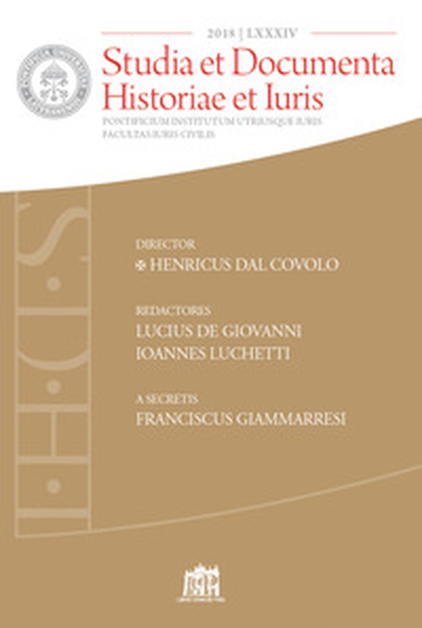 Studia et documenta historiae et iuris - Librerie.coop Studia et documenta historiae et iuris - Librerie.coop