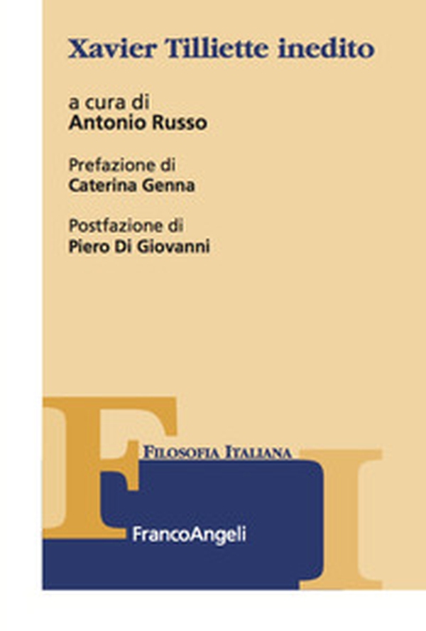 Xavier Tilliette inedito - Librerie.coop Xavier Tilliette inedito - Librerie.coop