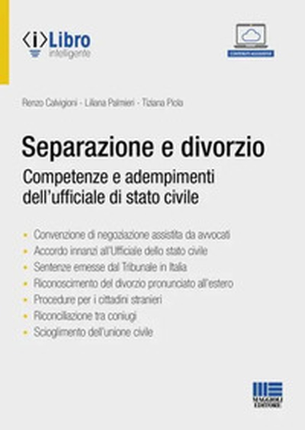Separazione e divorzio. Competenze e adempimenti dell'ufficiale di stato civile - Librerie.coop Separazione e divorzio. Competenze e adempimenti dell'ufficiale di stato civile - Librerie.coop