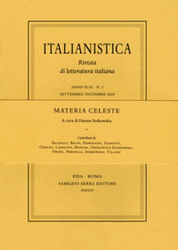 Italianistica. Rivista di letteratura italiana - Librerie.coop Italianistica. Rivista di letteratura italiana - Librerie.coop