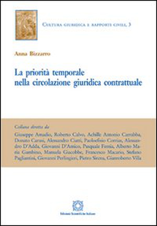 La priorità temporale nella circolazione giuridica contrattuale - Librerie.coop La priorità temporale nella circolazione giuridica contrattuale - Librerie.coop