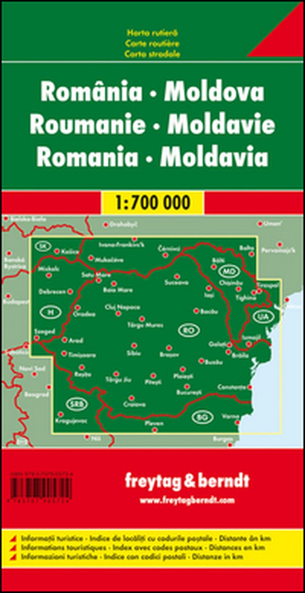 Romania-Moldova 1:700.000 - Librerie.coop Romania-Moldova 1:700.000 - Librerie.coop