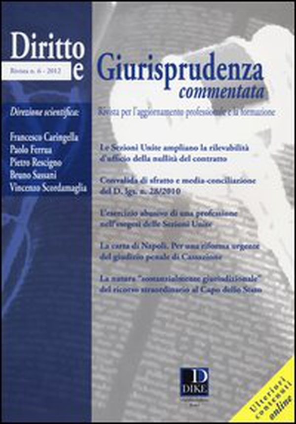 Diritto e giurisprudenza commentata - Vol. 6 - Librerie.coop Diritto e giurisprudenza commentata - Vol. 6 - Librerie.coop