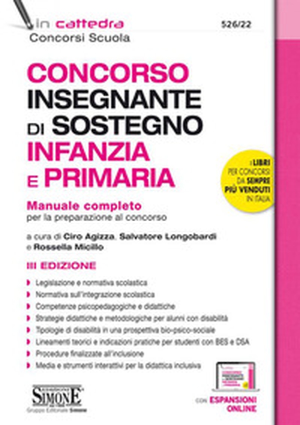 Concorso insegnante di sostegno Infanzia e Primaria. Manuale completo per la preparazione al concorso - Librerie.coop Concorso insegnante di sostegno Infanzia e Primaria. Manuale completo per la preparazione al concorso - Librerie.coop