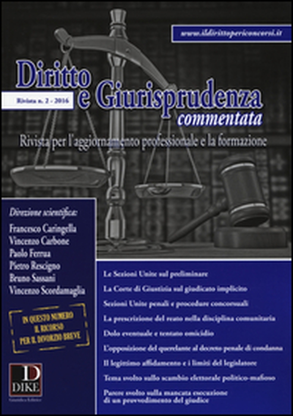 Diritto e giurisprudenza commentata - Vol. 2 - Librerie.coop Diritto e giurisprudenza commentata - Vol. 2 - Librerie.coop