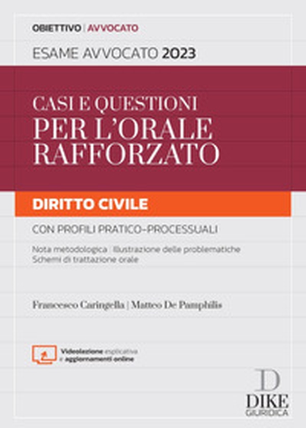 Casi e questioni per l'orale rafforzato. Diritto civile con profili pratico-processuali. Esame avvocato 2023 - Librerie.coop Casi e questioni per l'orale rafforzato. Diritto civile con profili pratico-processuali. Esame avvocato 2023 - Librerie.coop