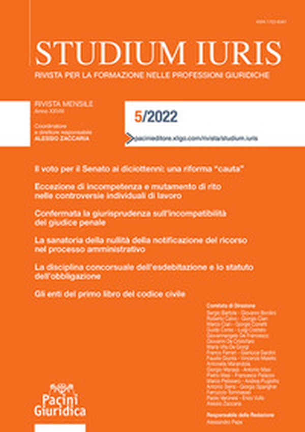 Studium iuris. Rivista per la formazione nelle professioni giuridiche - Librerie.coop Studium iuris. Rivista per la formazione nelle professioni giuridiche - Librerie.coop