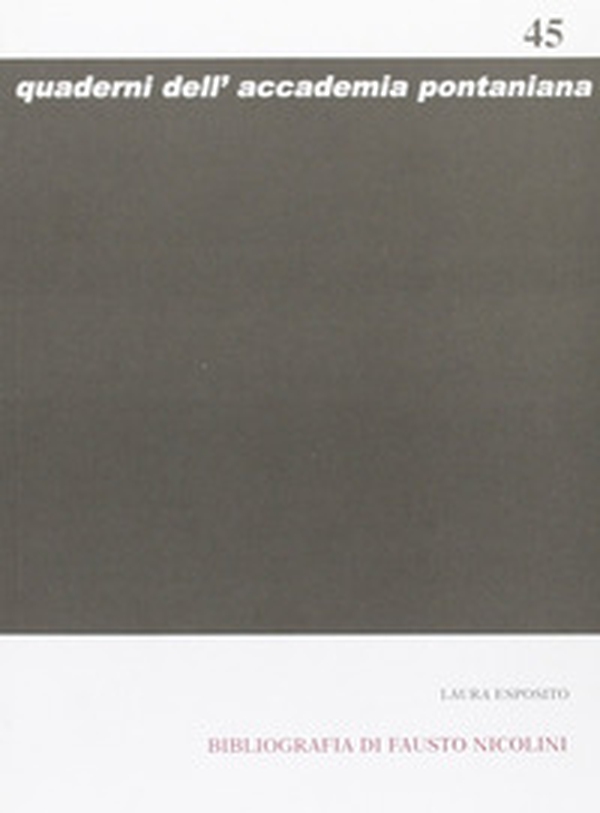 Bibliografia di Fausto Nicolini - Librerie.coop Bibliografia di Fausto Nicolini - Librerie.coop