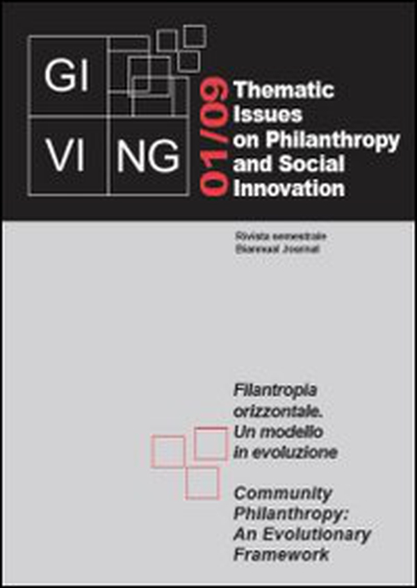 Giving. Thematic issues in philantropy and social innovation - Vol. 1 - Librerie.coop Giving. Thematic issues in philantropy and social innovation - Vol. 1 - Librerie.coop