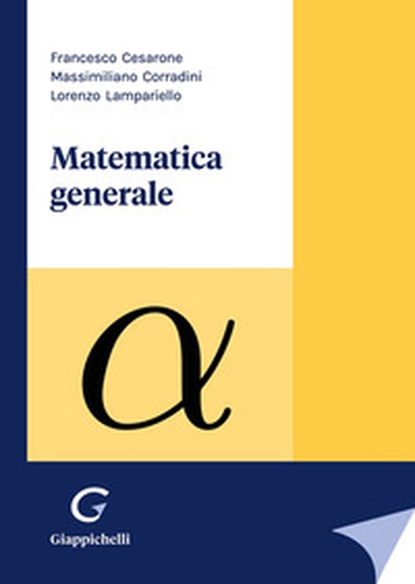 Matematica generale - Librerie.coop Matematica generale - Librerie.coop