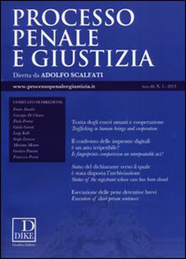 Processo penale e giustizia - Vol. 5 - Librerie.coop Processo penale e giustizia - Vol. 5 - Librerie.coop