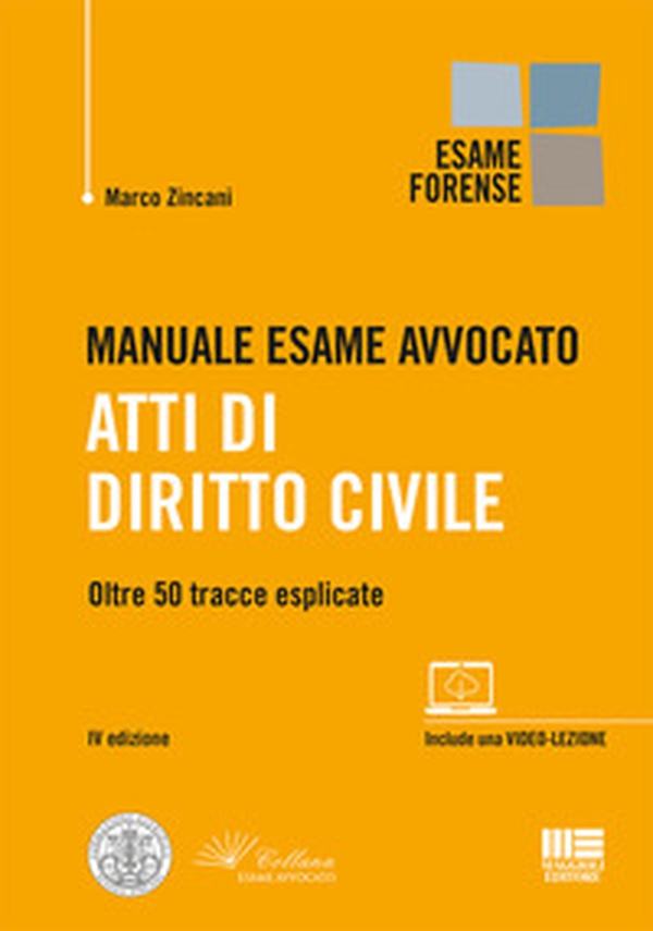 Manuale esame avvocato. Atti di diritto civile. Oltre 50 tracce esplicate - Librerie.coop Manuale esame avvocato. Atti di diritto civile. Oltre 50 tracce esplicate - Librerie.coop