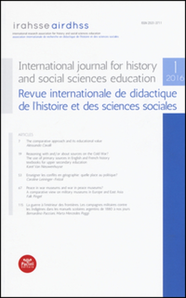 International journal for history and social sciences education-Revue internationale de didactique de l'histoire et des sciences sociales (2016) - Vol. 1 - Librerie.coop International journal for history and social sciences education-Revue internationale de didactique de l'histoire et des sciences sociales (2016) - Vol. 1 - Librerie.coop