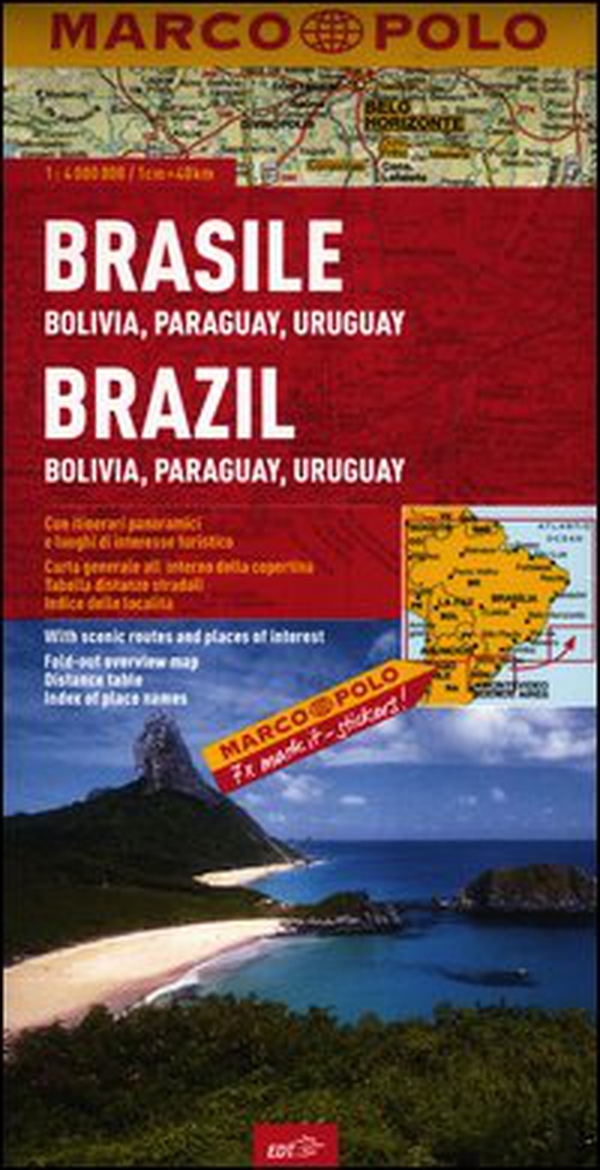 Brasile, Bolivia, Paraguay, Uruguay 1:4.000.000 - Librerie.coop Brasile, Bolivia, Paraguay, Uruguay 1:4.000.000 - Librerie.coop