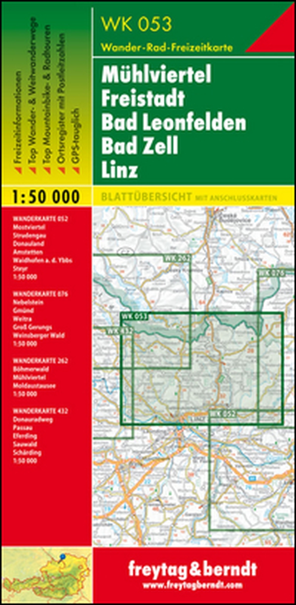 Mühlviertel, Freistadt, Bad Leonfelden, Bad Zell, Linz 1:50.000 - Librerie.coop Mühlviertel, Freistadt, Bad Leonfelden, Bad Zell, Linz 1:50.000 - Librerie.coop