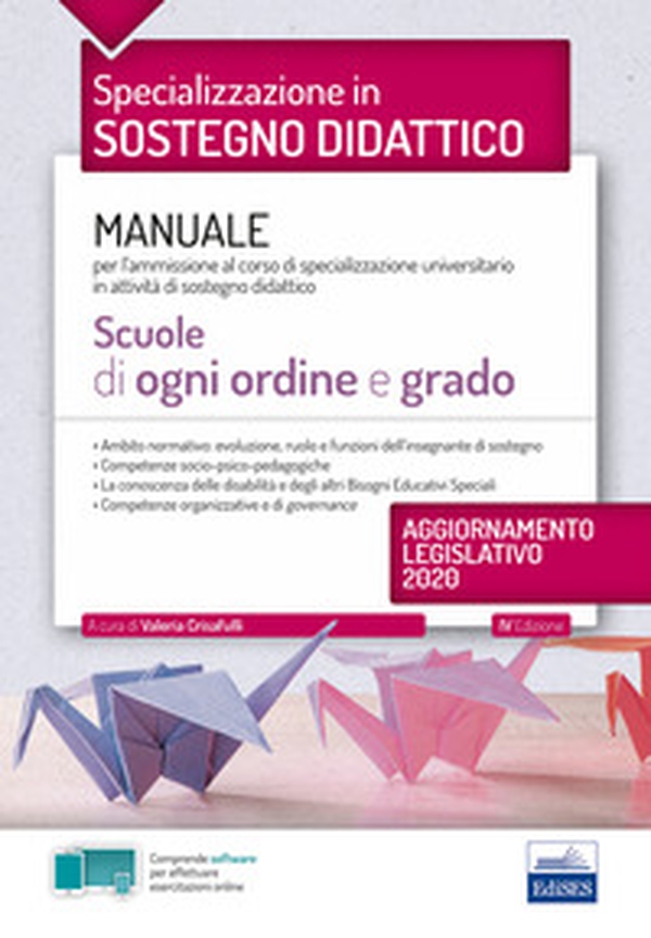 Specializzazione in sostegno didattico. Manuale per l'ammissione al corso di specializzazione universitario in attività di sostegno didattico. Scuole di ogni ordine e grado - Librerie.coop Specializzazione in sostegno didattico. Manuale per l'ammissione al corso di specializzazione universitario in attività di sostegno didattico. Scuole di ogni ordine e grado - Librerie.coop