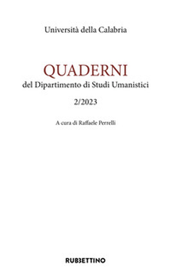 Quaderni del dipartimento di studi umanistici - Vol. 2 - Librerie.coop Quaderni del dipartimento di studi umanistici - Vol. 2 - Librerie.coop