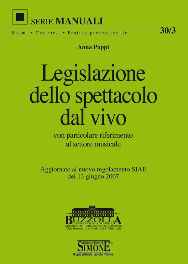 Legislazione dello spettacolo dal vivo - Librerie.coop Legislazione dello spettacolo dal vivo - Librerie.coop