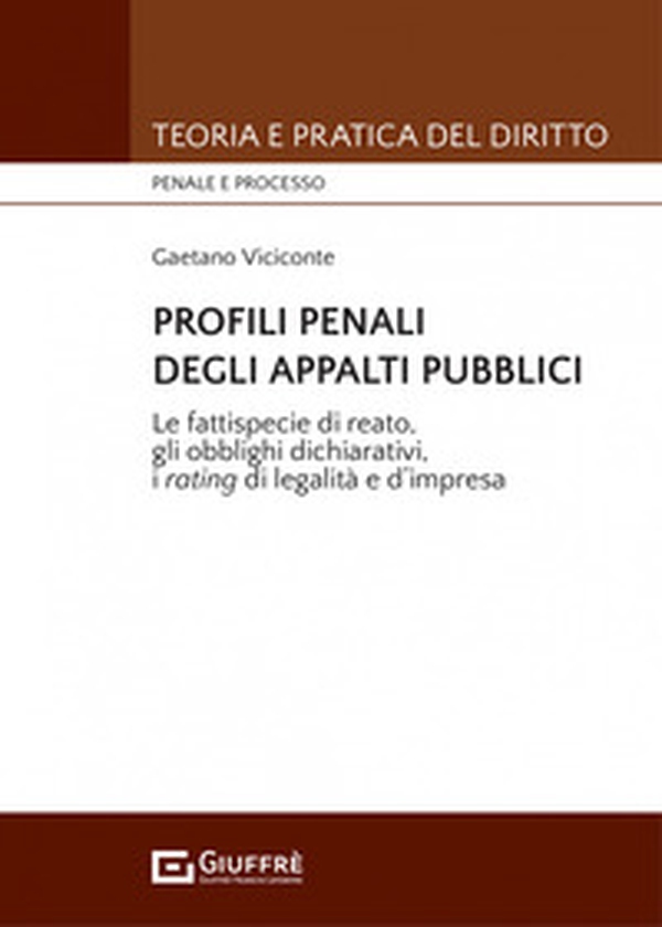 Profili penali degli appalti pubblici - Librerie.coop Profili penali degli appalti pubblici - Librerie.coop