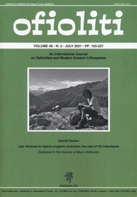 Ofioliti. An international journal on ophiolites and modern oceanic lithosphere - Vol. 46\2 - Librerie.coop