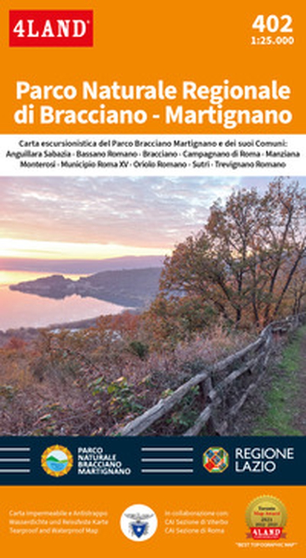 Parco Naturale Regionale di Bracciano - Martignano 1:25.000 - Librerie.coop Parco Naturale Regionale di Bracciano - Martignano 1:25.000 - Librerie.coop
