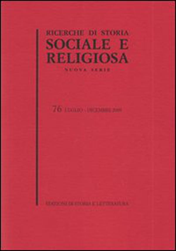 Ricerche di storia sociale e religiosa - Vol. 76 - Librerie.coop Ricerche di storia sociale e religiosa - Vol. 76 - Librerie.coop