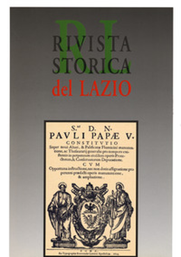 Rivista storica del Lazio - Vol. 15 - Librerie.coop Rivista storica del Lazio - Vol. 15 - Librerie.coop