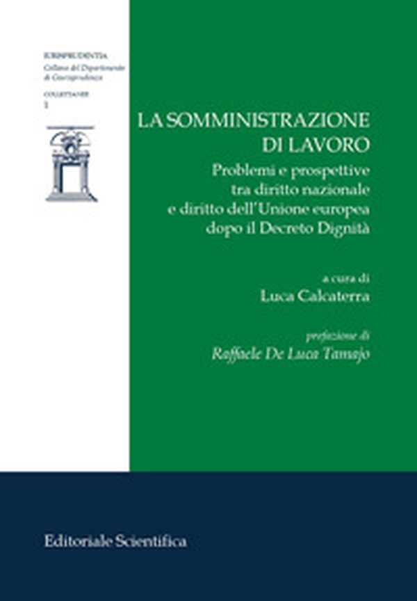 La somministrazione di lavoro. Problemi e prospettive tra diritto nazionale e diritto dell'Unione europea dopo il Decreto Dignità - Librerie.coop La somministrazione di lavoro. Problemi e prospettive tra diritto nazionale e diritto dell'Unione europea dopo il Decreto Dignità - Librerie.coop