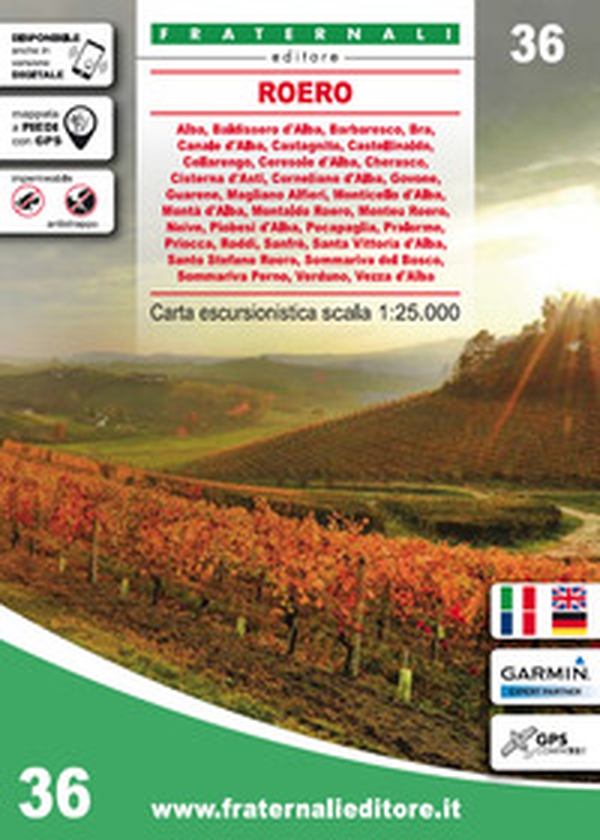 Carta n. 36. Roero. Carta escursionistica 1:25.000 - Librerie.coop Carta n. 36. Roero. Carta escursionistica 1:25.000 - Librerie.coop