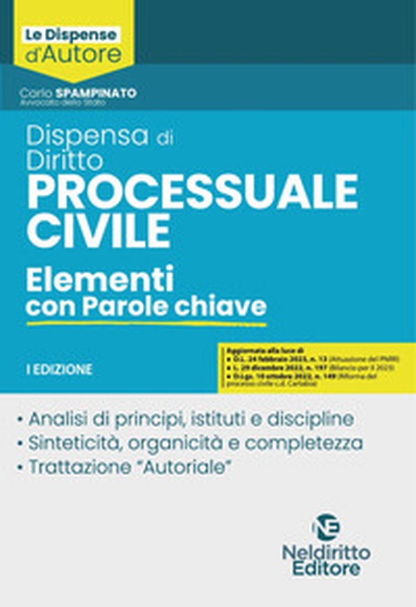 Dispensa di diritto processuale civile. Elementi con parole chiave - Librerie.coop Dispensa di diritto processuale civile. Elementi con parole chiave - Librerie.coop