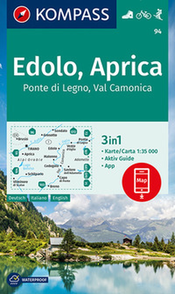 Carta escursionistica n. 94. Ponte di Lgno, Val Camonica 1:35.000 - Librerie.coop Carta escursionistica n. 94. Ponte di Lgno, Val Camonica 1:35.000 - Librerie.coop