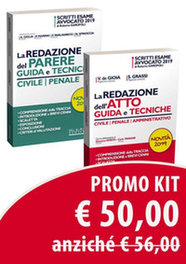 Kit tecniche di redazione. La redazione dell'atto. Guida e tecniche. La redazione del parere. Guida e tecniche - Librerie.coop Kit tecniche di redazione. La redazione dell'atto. Guida e tecniche. La redazione del parere. Guida e tecniche - Librerie.coop