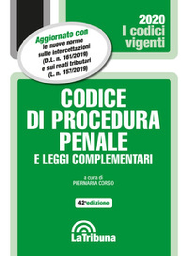 Codice di procedura penale e leggi complementari - Librerie.coop Codice di procedura penale e leggi complementari - Librerie.coop