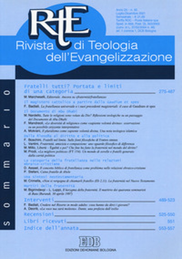 RTE Rivista di teologia dell'evangelizzazione - Librerie.coop RTE Rivista di teologia dell'evangelizzazione - Librerie.coop