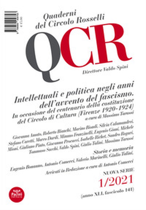 QCR. Quaderni del Circolo Rosselli - Librerie.coop QCR. Quaderni del Circolo Rosselli - Librerie.coop