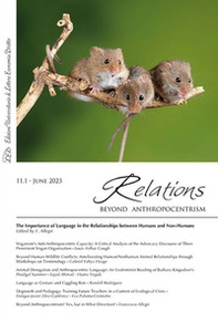Relations. Beyond Anthropocentrism - Vol. 11 - Librerie.coop