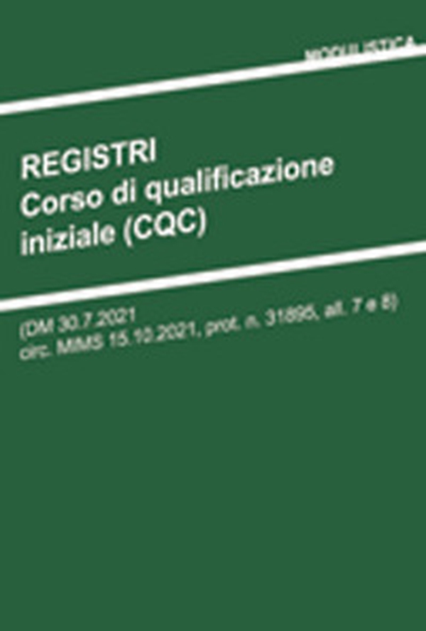 Registri. Corso di qualificazione iniziale CQC (circuito non librario) - Librerie.coop Registri. Corso di qualificazione iniziale CQC (circuito non librario) - Librerie.coop