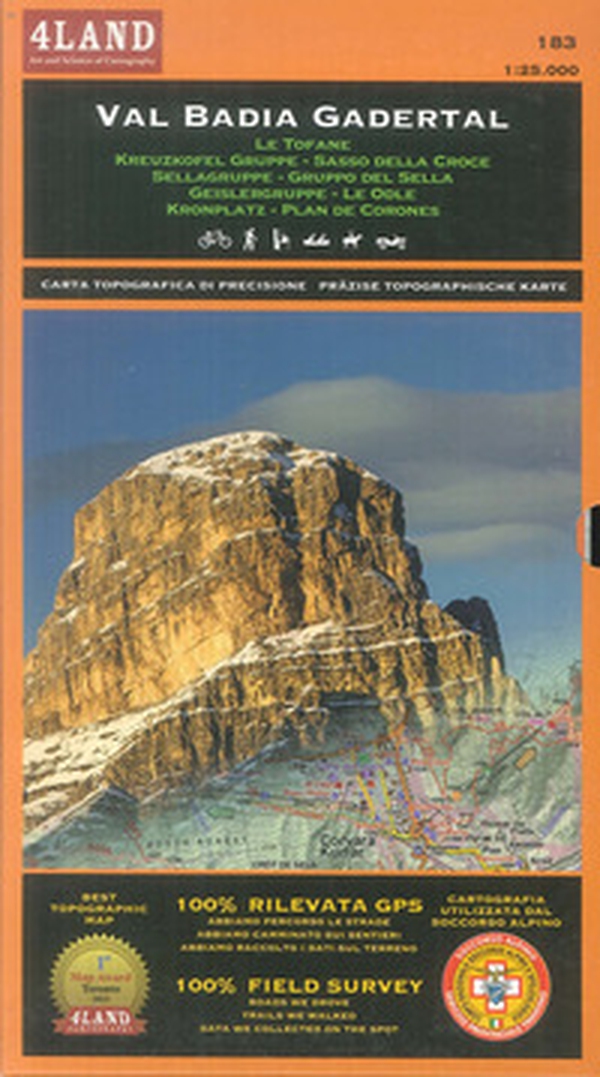 Val Badia. Le Tofane. Sasso della Croce. Gruppo del Sella. Le Odle. Plan de Corones 1:25.000. Ediz. italiana, inglese e tedesca - Librerie.coop Val Badia. Le Tofane. Sasso della Croce. Gruppo del Sella. Le Odle. Plan de Corones 1:25.000. Ediz. italiana, inglese e tedesca - Librerie.coop