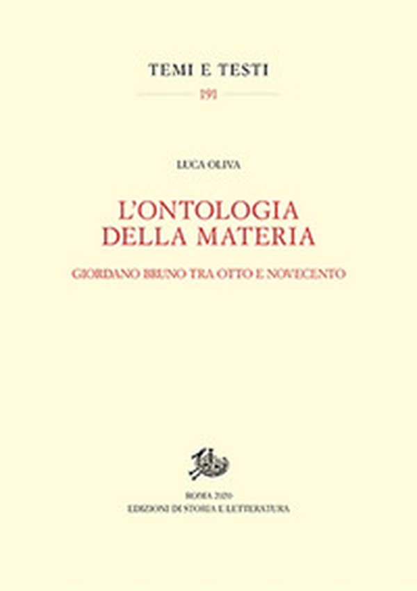 L'ontologia della materia. Giordano Bruno tra Otto e Novecento - Librerie.coop L'ontologia della materia. Giordano Bruno tra Otto e Novecento - Librerie.coop
