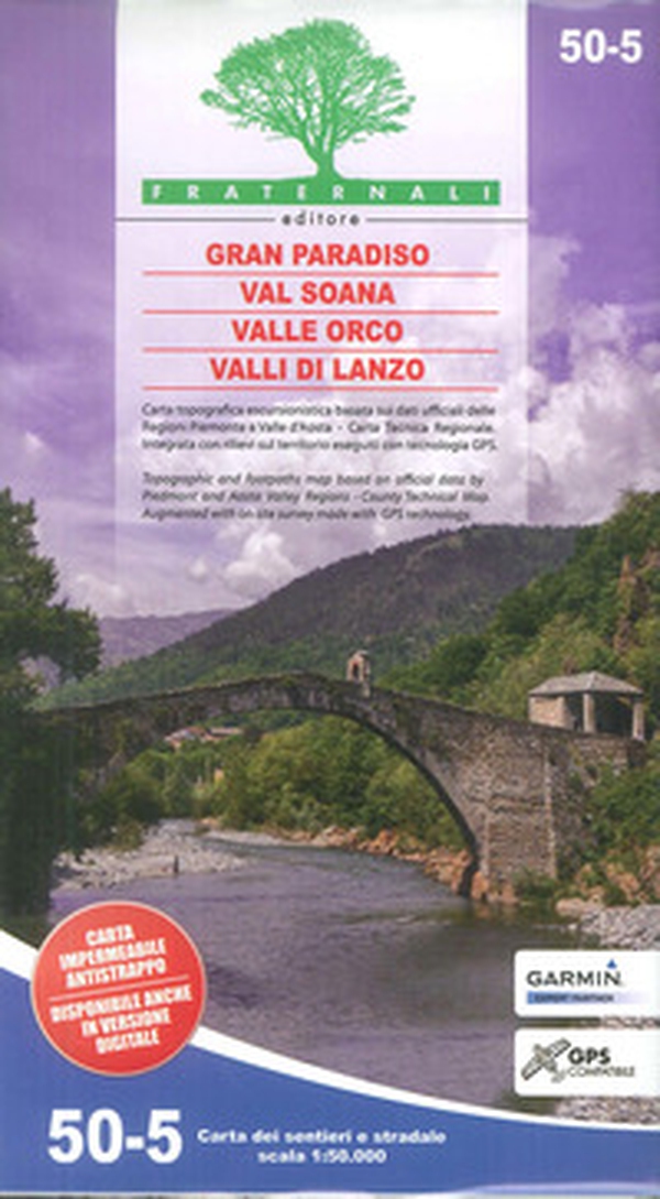 Carta n. 50-5. Gran Paradiso, Val Soana, Valle Orco, Valli di Lanzo 1:50.000 - Librerie.coop Carta n. 50-5. Gran Paradiso, Val Soana, Valle Orco, Valli di Lanzo 1:50.000 - Librerie.coop