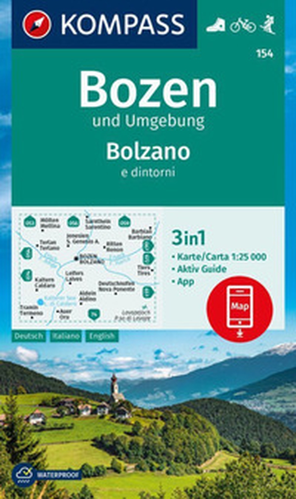 Cartina escursionistica n. 154. Bolzano e dintorni 1:25.000 - Librerie.coop Cartina escursionistica n. 154. Bolzano e dintorni 1:25.000 - Librerie.coop