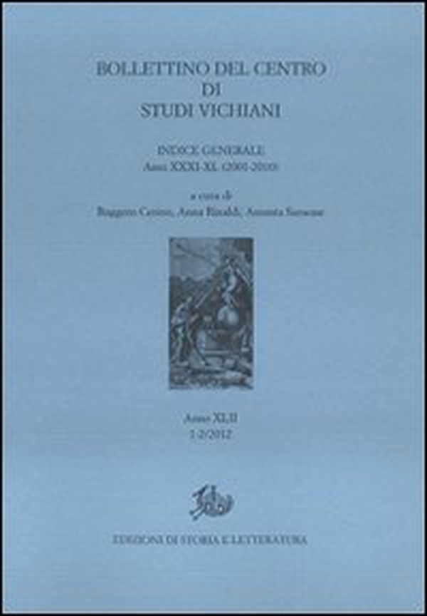 Bollettino del Centro di studi vichiani (2012) vol. 1-2 - Librerie.coop Bollettino del Centro di studi vichiani (2012) vol. 1-2 - Librerie.coop
