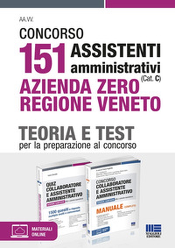 Concorso 151 Assistenti amministrativi (Cat. C) Azienda Zero Regione Veneto. Teoria e Test per la preparazione al concorso - Librerie.coop Concorso 151 Assistenti amministrativi (Cat. C) Azienda Zero Regione Veneto. Teoria e Test per la preparazione al concorso - Librerie.coop