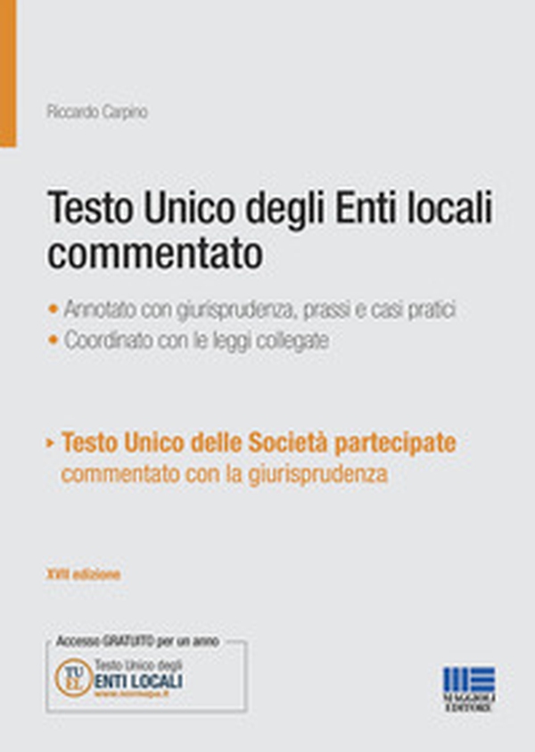 Testo unico degli Enti locali commentato - Librerie.coop Testo unico degli Enti locali commentato - Librerie.coop