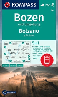 Carta escursionistica n. 54. Bolzano e dintorni - Librerie.coop