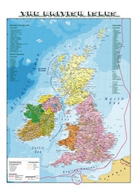 The British Isles 1:1.300.000. Carta murale scolastica fisico/politica plastificata con aste - Librerie.coop