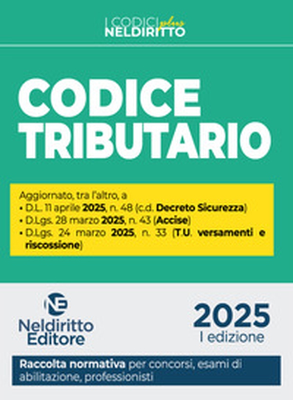 Codice di diritto tributario Plus 2025 - Librerie.coop Codice di diritto tributario Plus 2025 - Librerie.coop