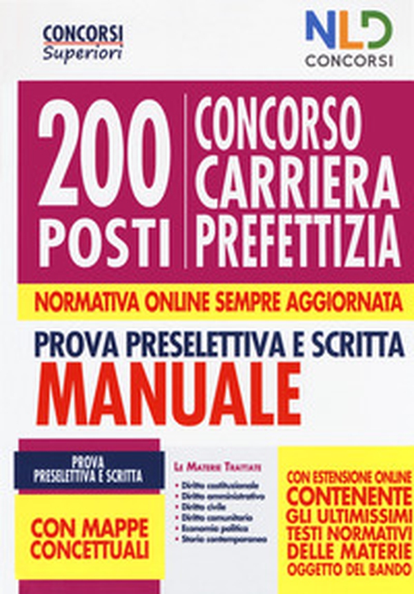 Manuale concorso 200 posti carriera prefettizia - Librerie.coop Manuale concorso 200 posti carriera prefettizia - Librerie.coop