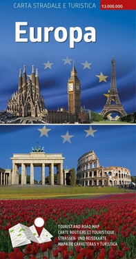 Carta stradale e turistica plastificata. Europa. 1:3.000.000 - Librerie.coop